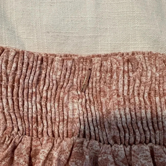 NWT Anthropologie Misa Los Angeles Banu Tiered Skirt in Washed Tile Pink XS - Picture 5 of 7